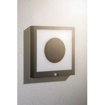 Paulmann 94263 - LED/1,2W IP44 Päikesepaneeliga seinavalgusti koos anduriga TAIJA 3,7V 1800 mAh