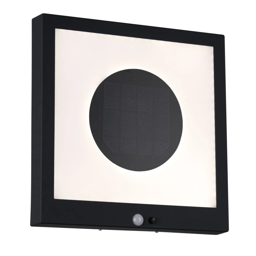 Paulmann 94263 - LED/1,2W IP44 Päikesepaneeliga seinavalgusti koos anduriga TAIJA 3,7V 1800 mAh