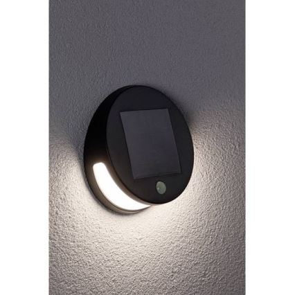Paulmann 94265 - LED/3W IP44 Väli päikesepaneeliga valgusti anduriga HELENA 3,7V 1800 mAh