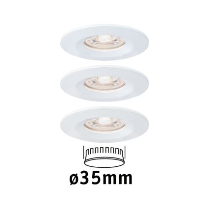 Paulmann 94299 - KOMPLEKT 3xLED/4W IP44 Süvistatav valgusti vannituppa NOVA 230V