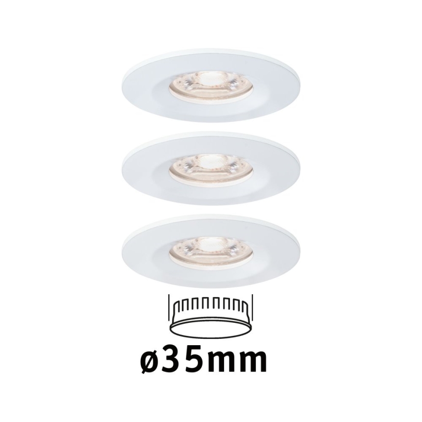 Paulmann 94299 - KOMPLEKT 3xLED/4W IP44 Süvistatav valgusti vannituppa NOVA 230V