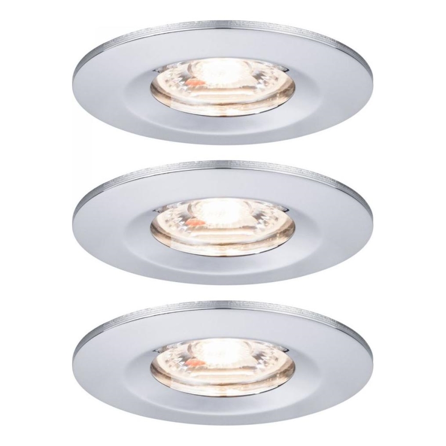 Paulmann 94303 - KOMPLEKT 3xLED/4W IP44 Süvistatav valgusti vannituppa COIN 230V
