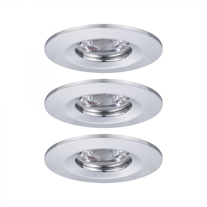 Paulmann 94303 - KOMPLEKT 3xLED/4W IP44 Süvistatav valgusti vannituppa COIN 230V