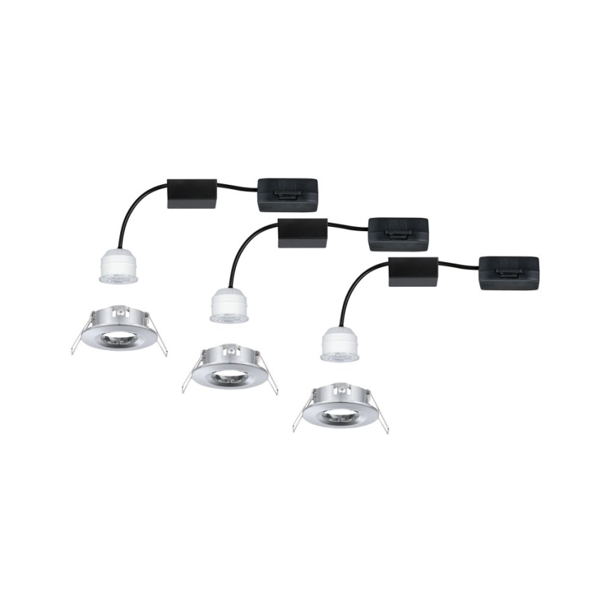 Paulmann 94303 - KOMPLEKT 3xLED/4W IP44 Süvistatav valgusti vannituppa COIN 230V