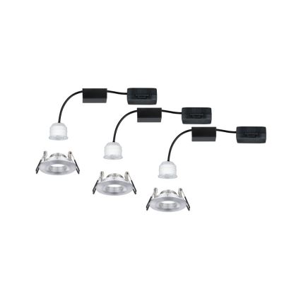 Paulmann 94305 - KOMPLEKT 3xLED/4W IP44 Süvistatav valgusti vannituppa NOVA 230V