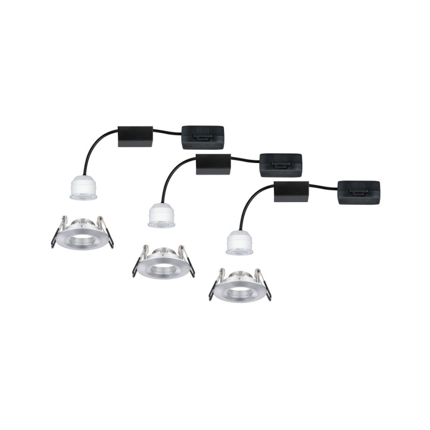 Paulmann 94305 - KOMPLEKT 3xLED/4W IP44 Süvistatav valgusti vannituppa NOVA 230V