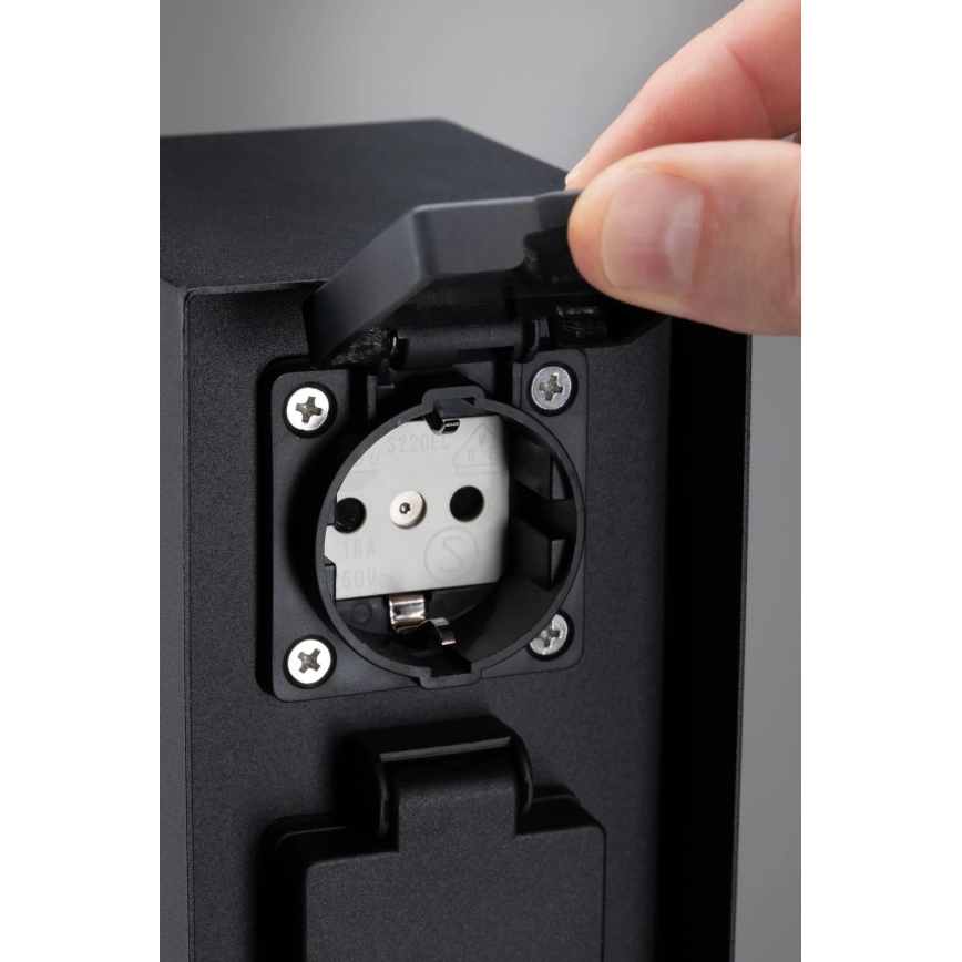 Paulmann 94313 - Väli pistikupesadega torn RIO 4Z SCHUKO 230V IP44