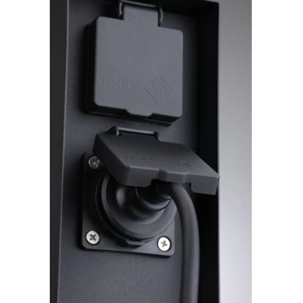 Paulmann 94313 - Väli pistikupesadega torn RIO 4Z SCHUKO 230V IP44