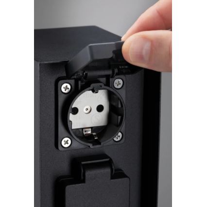 Paulmann 94314 - Väli pistiktorn taimeriga 2Z SCHUKO