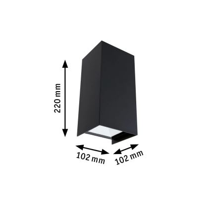 Paulmann 94325 - 2xLED/6,5W IP44 Väli seinavalgusti FLAME 230V