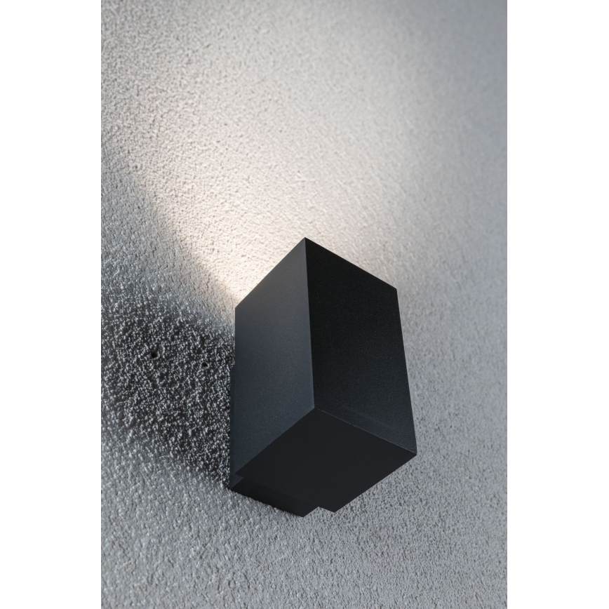 Paulmann 94327 - LED/3,8W IP44 Väli seinavalgusti FLAME 230V antratsiit