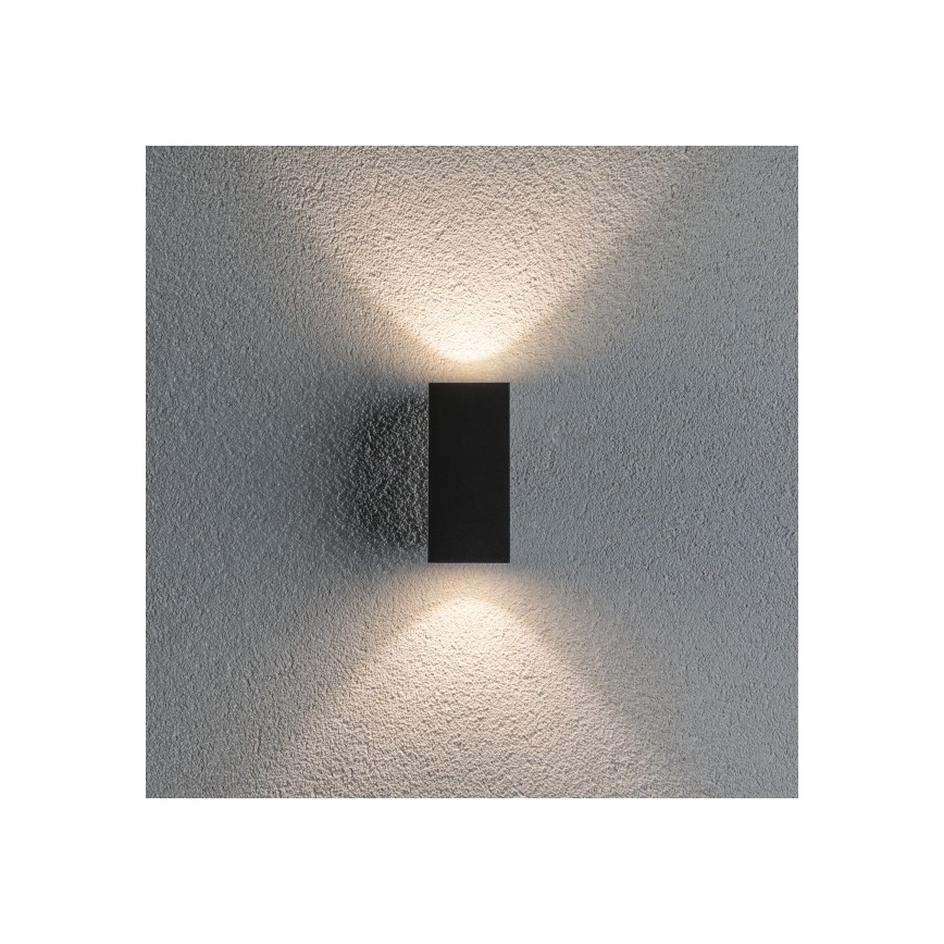 Paulmann 94328 - 2xLED/2,8W IP44 Väli seinavalgusti FLAME 230V antratsiit