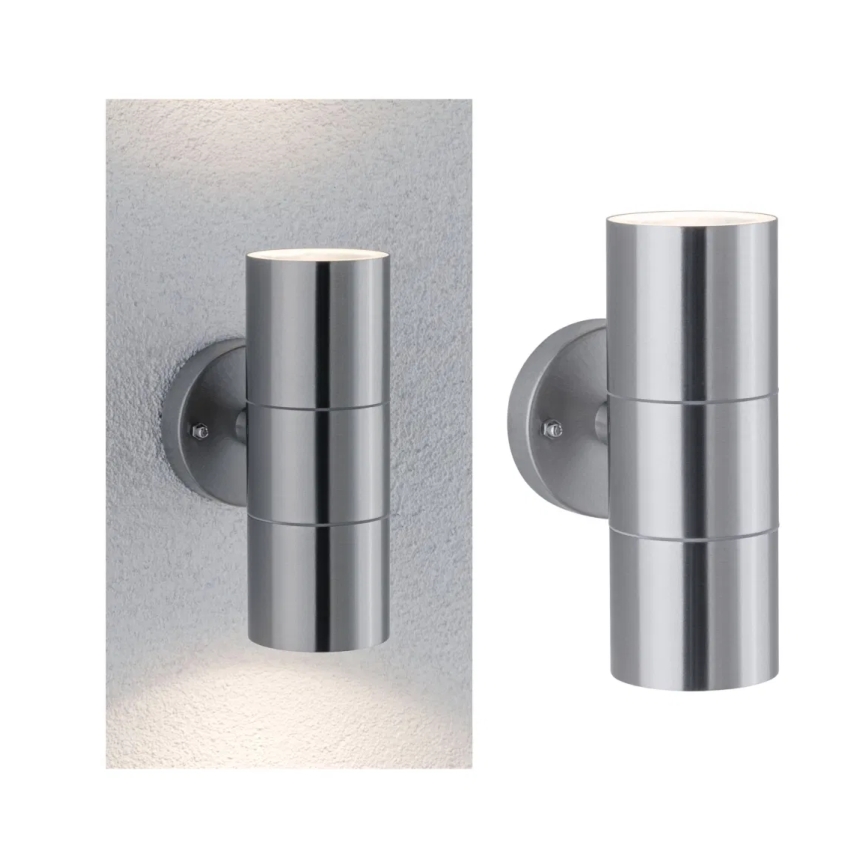 Paulmann 94331 - 2xGU10/10W IP44 Väli seinavalgusti FLAME 230V