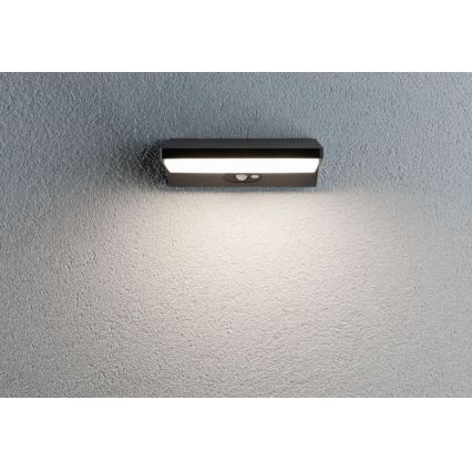 Paulmann 94333 - LED/7,4W IP44 Väli seinavalgusti koos anduriga HOUSE 230V