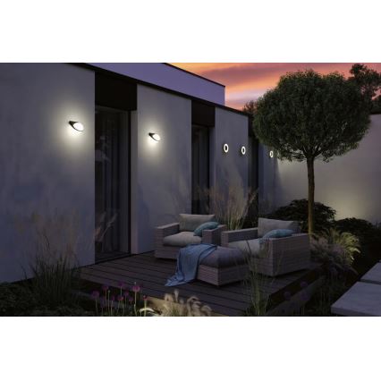 Paulmann 94401 - LED/10W IP44 Väli seinavalgusti KERA 230V