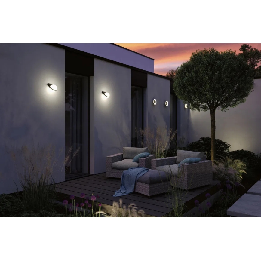 Paulmann 94401 - LED/10W IP44 Väli seinavalgusti KERA 230V