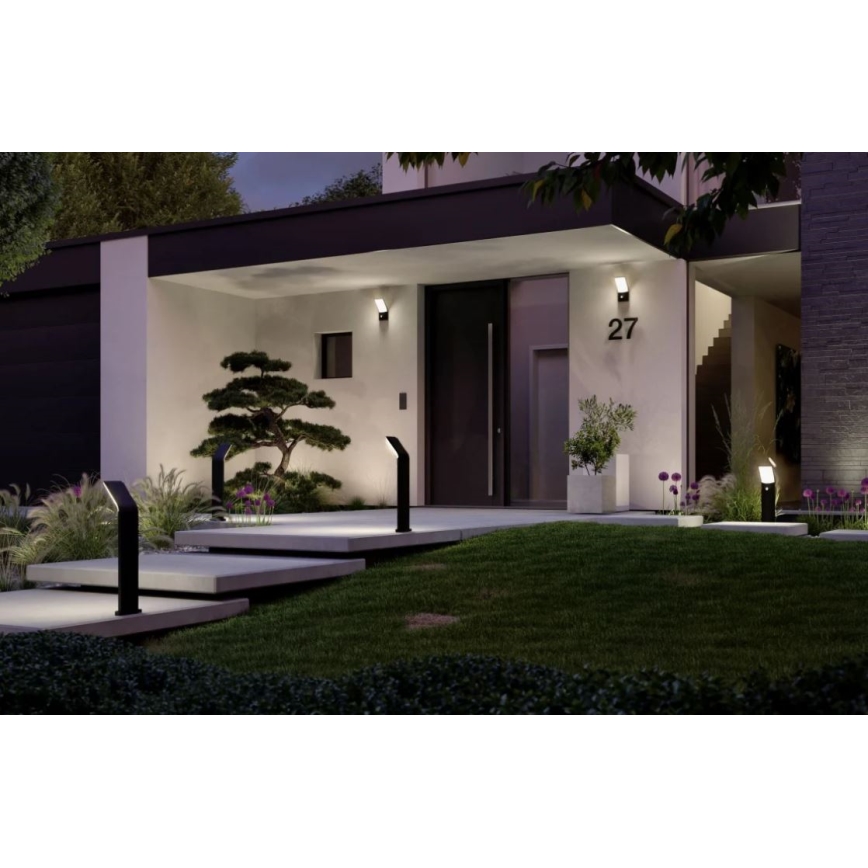 Paulmann 94403 - LED/10W IP44 Välilamp koos anduriga ADYA 230V