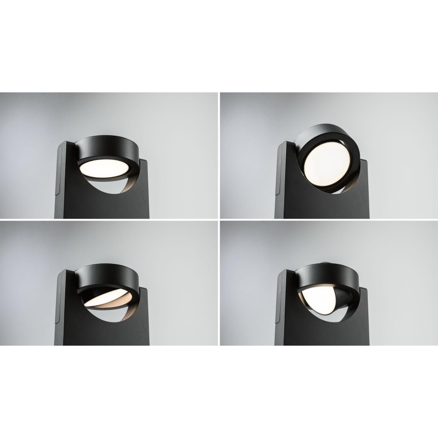 Paulmann 94406 - LED/8W IP44 Väli seinavalgusti SWIVEA 230V