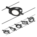 Paulmann 94418 - Komplekt 5xLED/4,5W Täielik ROUNDMAC juhtmevalgustussüsteem 230V must