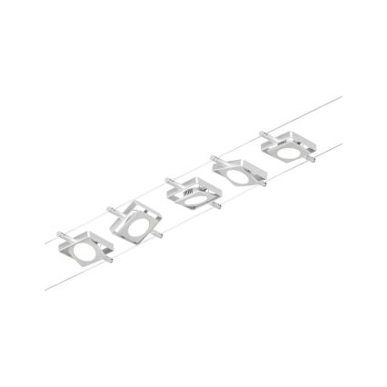 Paulmann 94420 - Komplekt 5xLED/4,5W Täielik MAC 230V kaablisüsteem mattkroom
