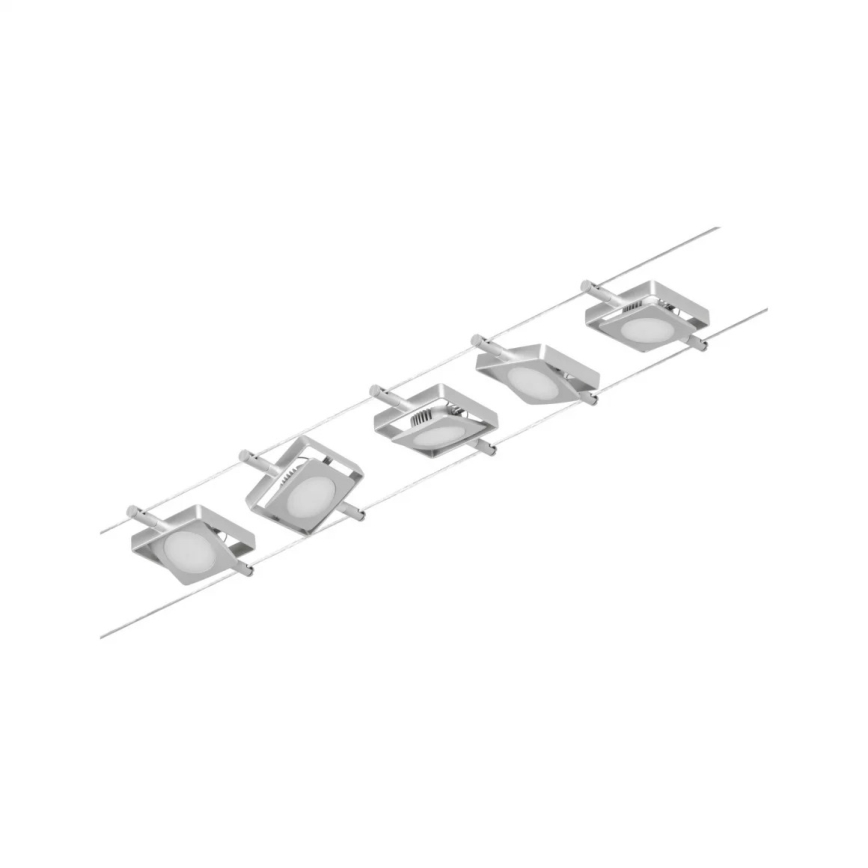 Paulmann 94420 - Komplekt 5xLED/4,5W Täielik MAC 230V kaablisüsteem mattkroom