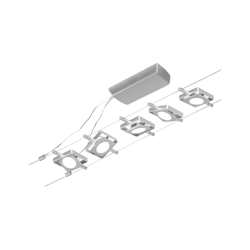Paulmann 94420 - Komplekt 5xLED/4,5W Täielik MAC 230V kaablisüsteem mattkroom