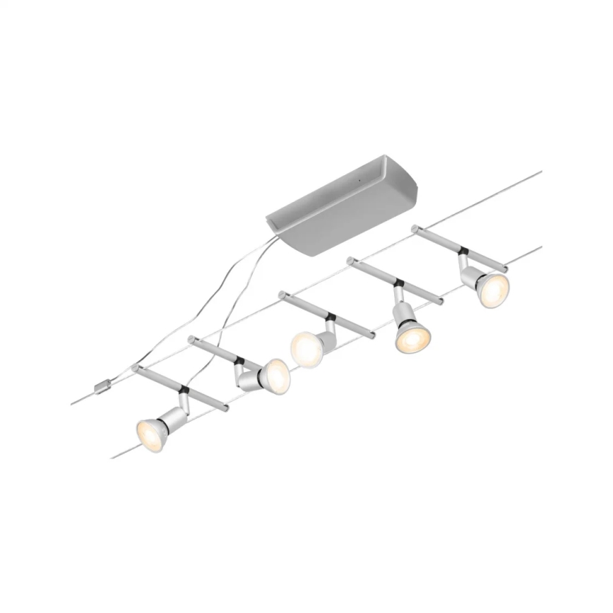 Paulmann 94442 - komplekt 5× GU5.3/10W, täielik SALT traadisüsteem, 230V, mattkroom