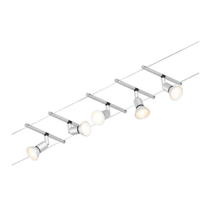 Paulmann 94442 - komplekt 5× GU5.3/10W, täielik SALT traadisüsteem, 230V, mattkroom
