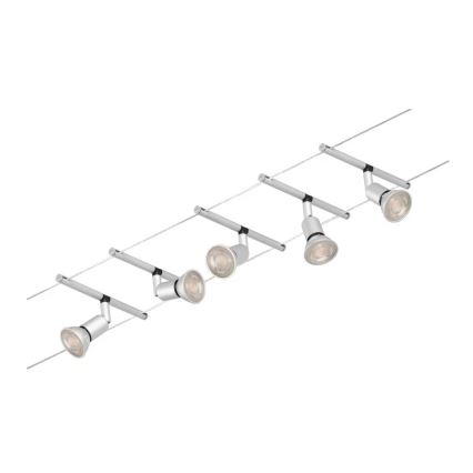 Paulmann 94442 - komplekt 5× GU5.3/10W, täielik SALT traadisüsteem, 230V, mattkroom