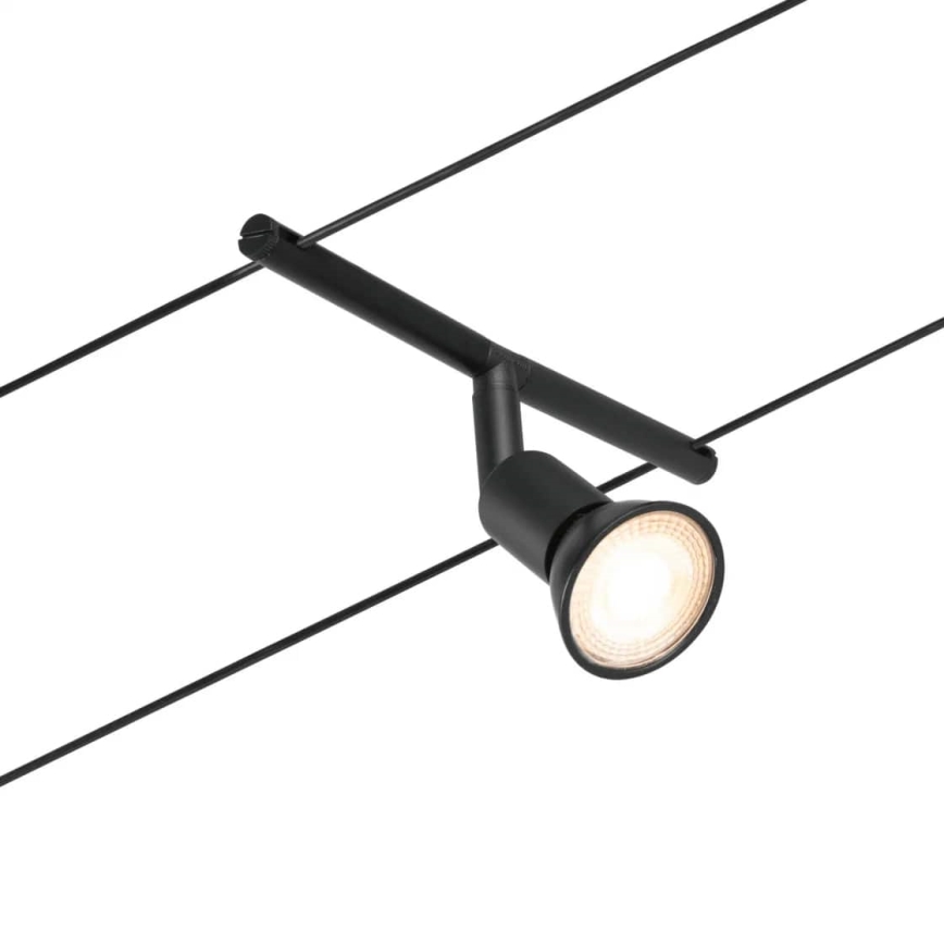 Paulmann 94446 - Komplekt 5xGU5,3/10W – täielik SALT-traadivalgustussüsteem 230V, must