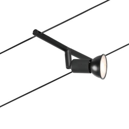 Paulmann 94446 - Komplekt 5xGU5,3/10W – täielik SALT-traadivalgustussüsteem 230V, must
