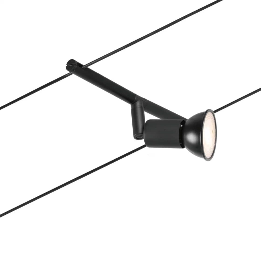 Paulmann 94446 - Komplekt 5xGU5,3/10W – täielik SALT-traadivalgustussüsteem 230V, must