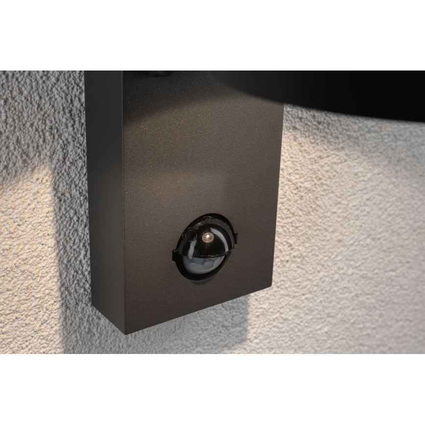 Paulmann 94453 - LED/6W IP44 Väli seinavalgusti koos anduriga CAPEA 230V