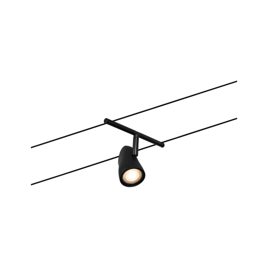 Paulmann 94469 - Komplekt 5xGU5,3/10W Täielik CUP kaablisüsteem 230V must