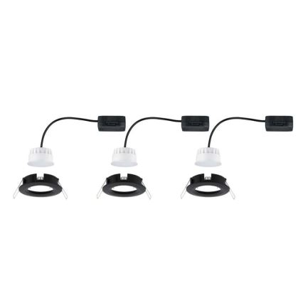 Paulmann 94473 - KOMPLEKT 3xLED/6W IP44 Süvistatav vannitoavalgusti NOVA 230V