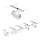 Paulmann 94475 - 5xLED/5W komplekt, täielik CIRCLE kaablisüsteem 230V, mattkroom