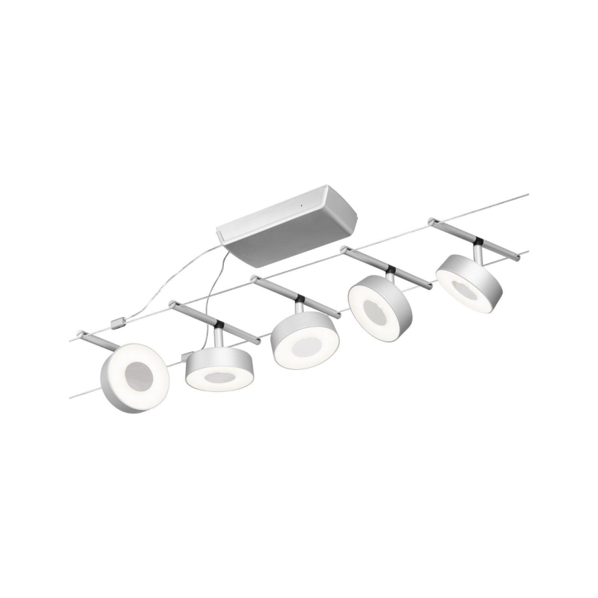 Paulmann 94475 - 5xLED/5W komplekt, täielik CIRCLE kaablisüsteem 230V, mattkroom