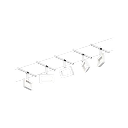 Paulmann 94483 - Komplekt 5xLED/4,8W Täielik traadisüsteem FRAME 230V valge