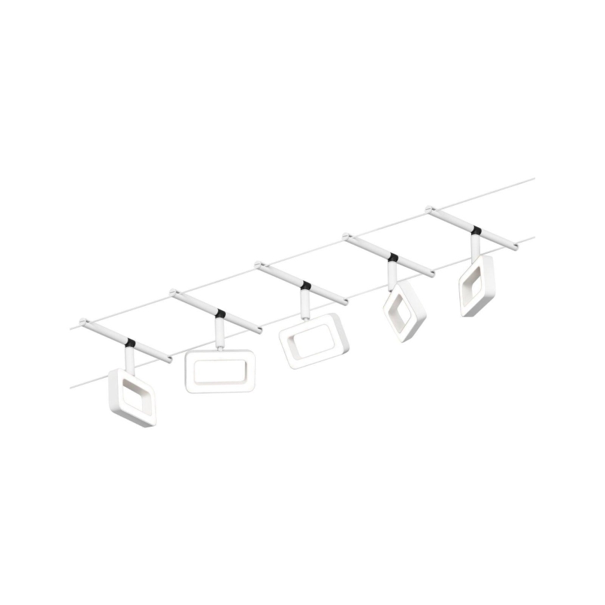 Paulmann 94483 - Komplekt 5xLED/4,8W Täielik traadisüsteem FRAME 230V valge