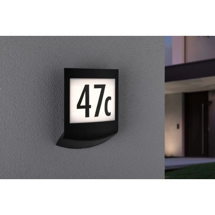 Paulmann 94513 - RGBW LED/8,2W IP44 Hämardatav majanumbrivalgusti hämaruseanduriga PADEA 230V antratsiit