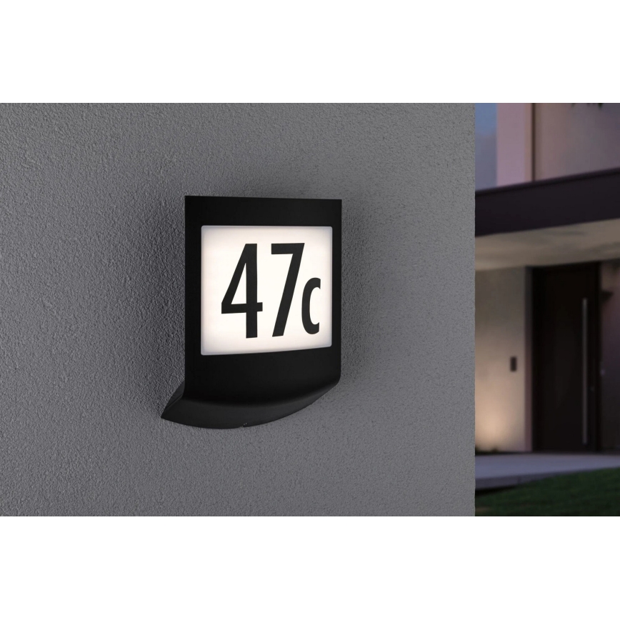 Paulmann 94513 - RGBW LED/8,2W IP44 Hämardatav majanumbrivalgusti hämaruseanduriga PADEA 230V antratsiit