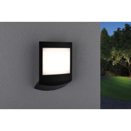 Paulmann 94513 - RGBW LED/8,2W IP44 Hämardatav majanumbrivalgusti hämaruseanduriga PADEA 230V antratsiit