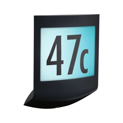 Paulmann 94513 - RGBW LED/8,2W IP44 Hämardatav majanumbrivalgusti hämaruseanduriga PADEA 230V antratsiit