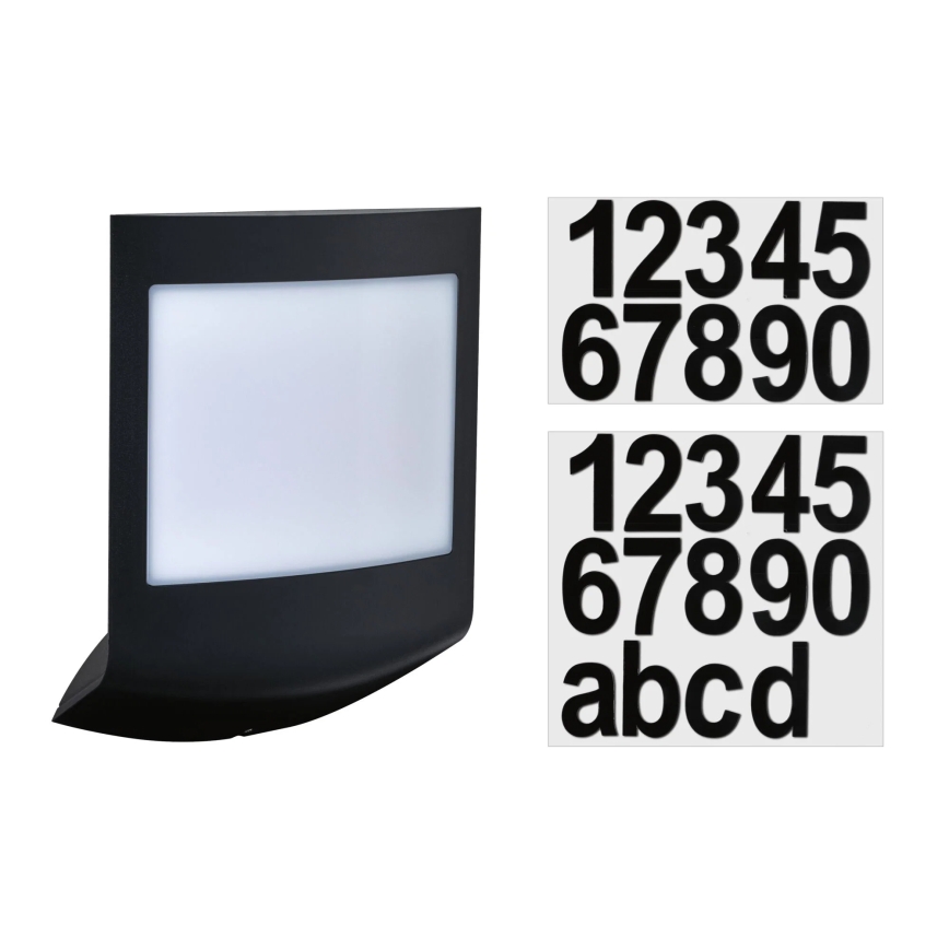 Paulmann 94513 - RGBW LED/8,2W IP44 Hämardatav majanumbrivalgusti hämaruseanduriga PADEA 230V antratsiit