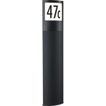 Paulmann 94514 - LED/8,5W IP44 Hämardatav majanumber liikumis- ja hämarusanduriga PADEA 230V antratsiit