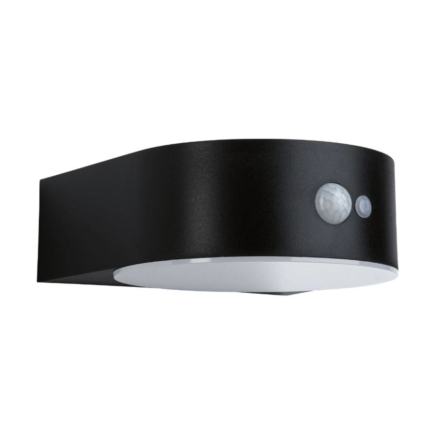 Paulmann 94570 - LED/5,5W IP44 Päikesepaneeliga seinavalgusti koos anduriga EILEEN 3,7V 2000 mAh