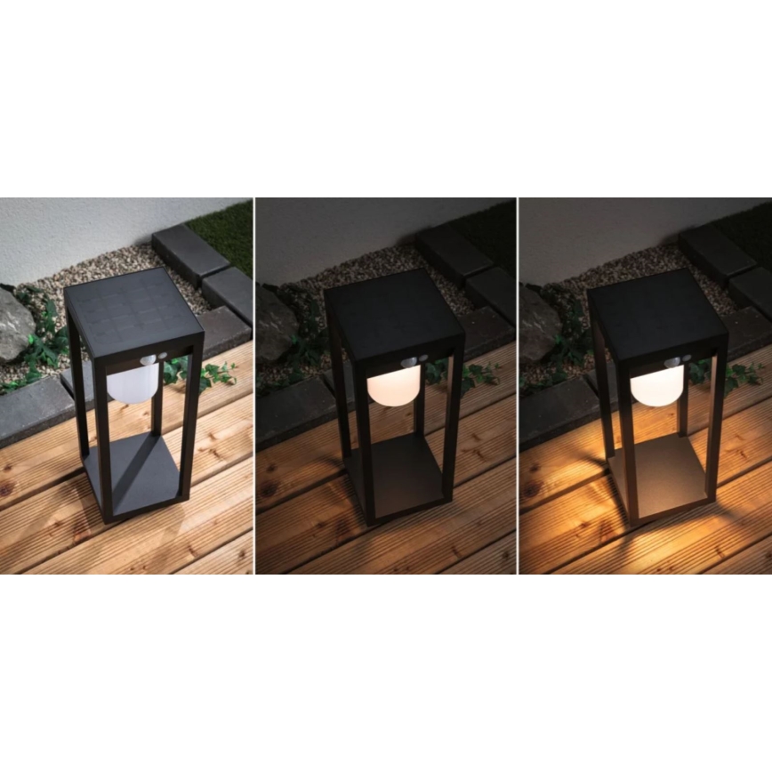 Paulmann 94573 - LED/5,5W IP44 Päiksepatareiga valgusti anduriga MARISOL 3,7V 2000 mAh