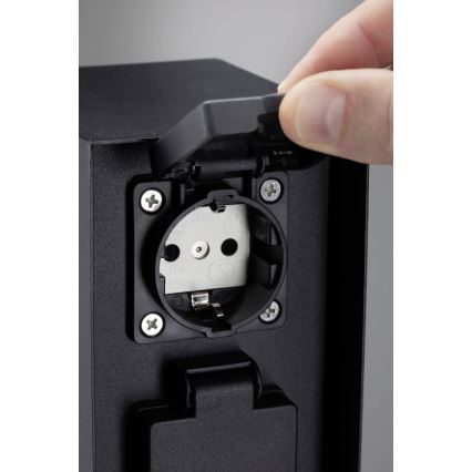 Paulmann 94657 - Väli pistikupesadega torn RIO 2Z SCHUKO 230V IP44