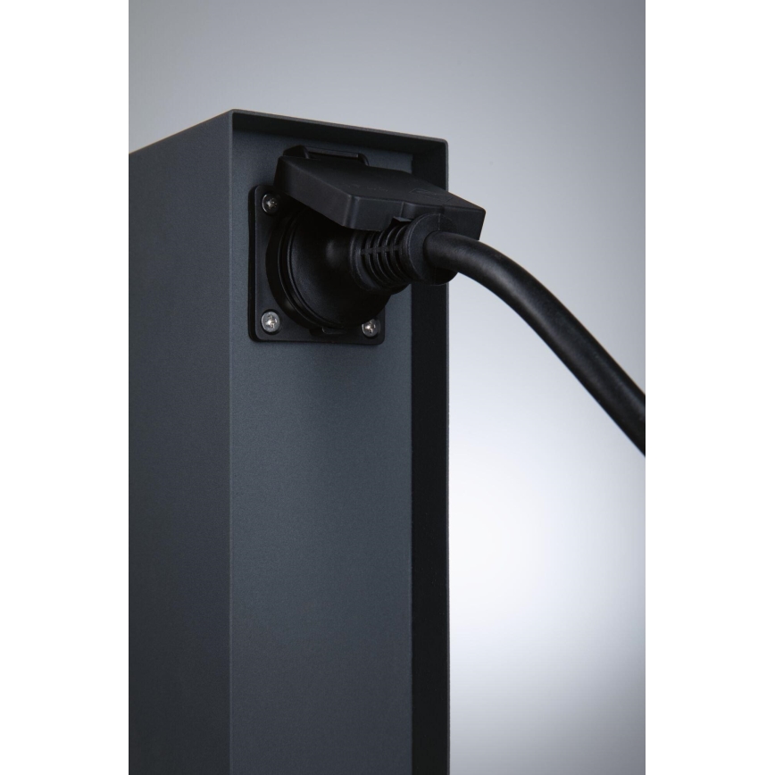 Paulmann 94700 - Väli pistikupesadega torn RIO 2Z SCHUKO 230V IP44