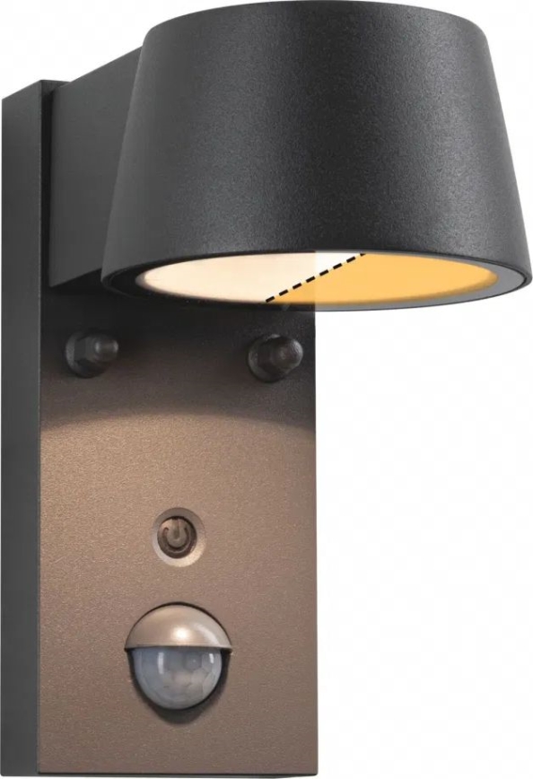 Paulmann 94714 - LED/6W IP44 Väli seinavalgusti koos anduriga CAPERA 230V 2200/3000K